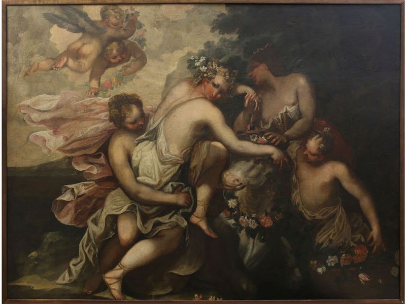 Scuola Veneziana del XVIII Secolo - Ratto D'europa