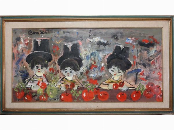 Composition with clowns  - Auction The Collector's House - Villa of the Azaleas in Florence - I - I - Maison Bibelot - Casa d'Aste Firenze - Milano