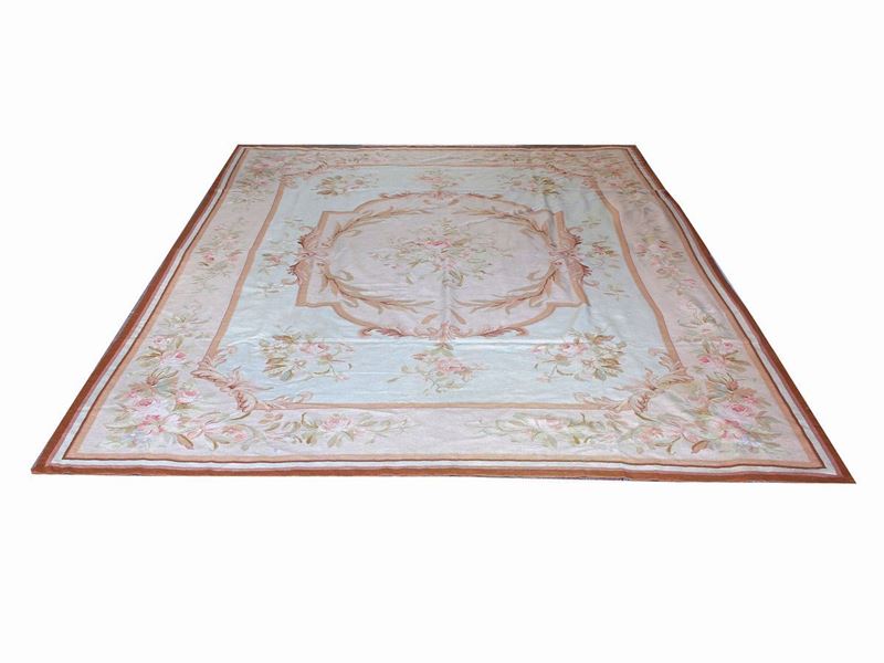 Tappeto Realizzato a Piccolo Punto in Stile Aubusson