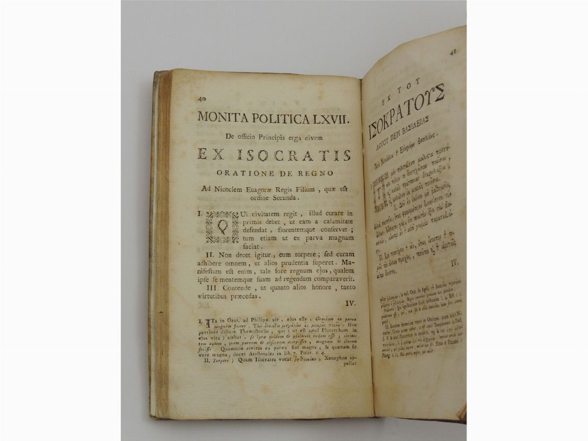 Lotto di Classici Latini e Greci: Edizioni del XVIII-XIX Secolo