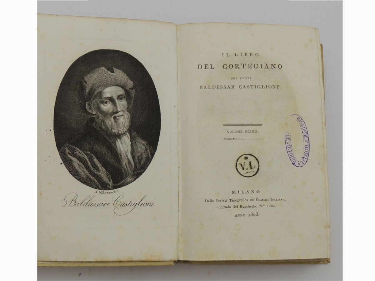 Il Libro del Cortegiano del Conte Baldessar Castiglione
