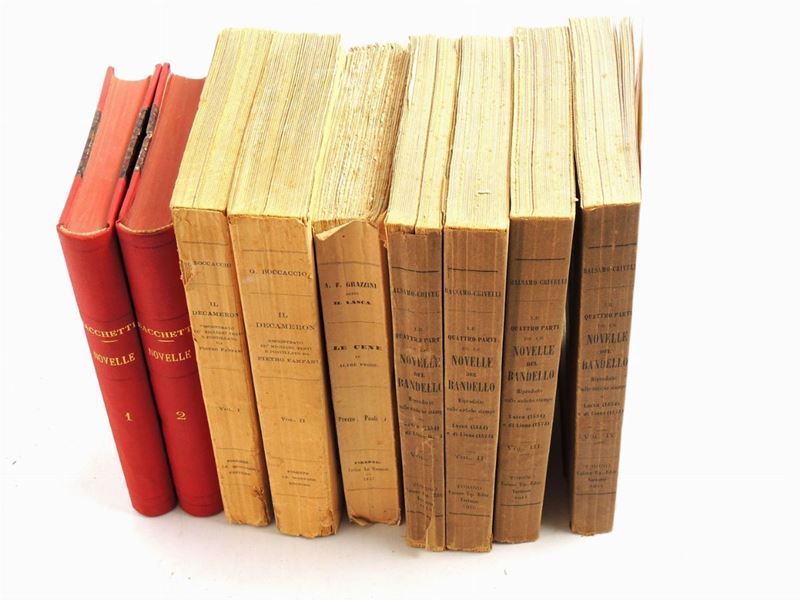 Lotto di Nove Libri D'epoca