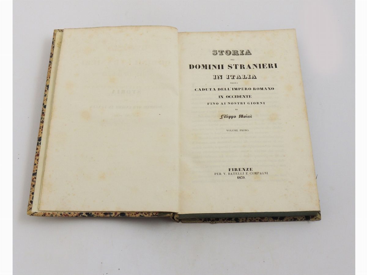 Lotto di Tre Libri D'epoca di Argomento Storico