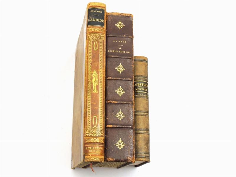 Lotto di Tre Libri Francesi del XIX-XX Secolo