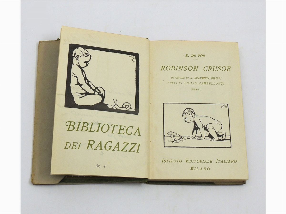 Lotto di Quattro Libri D'epoca per Ragazzi
