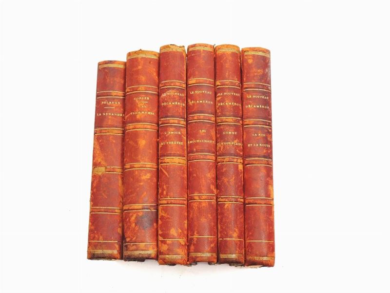 Lotto di Libri D'epoca Francesi del XIX Secolo