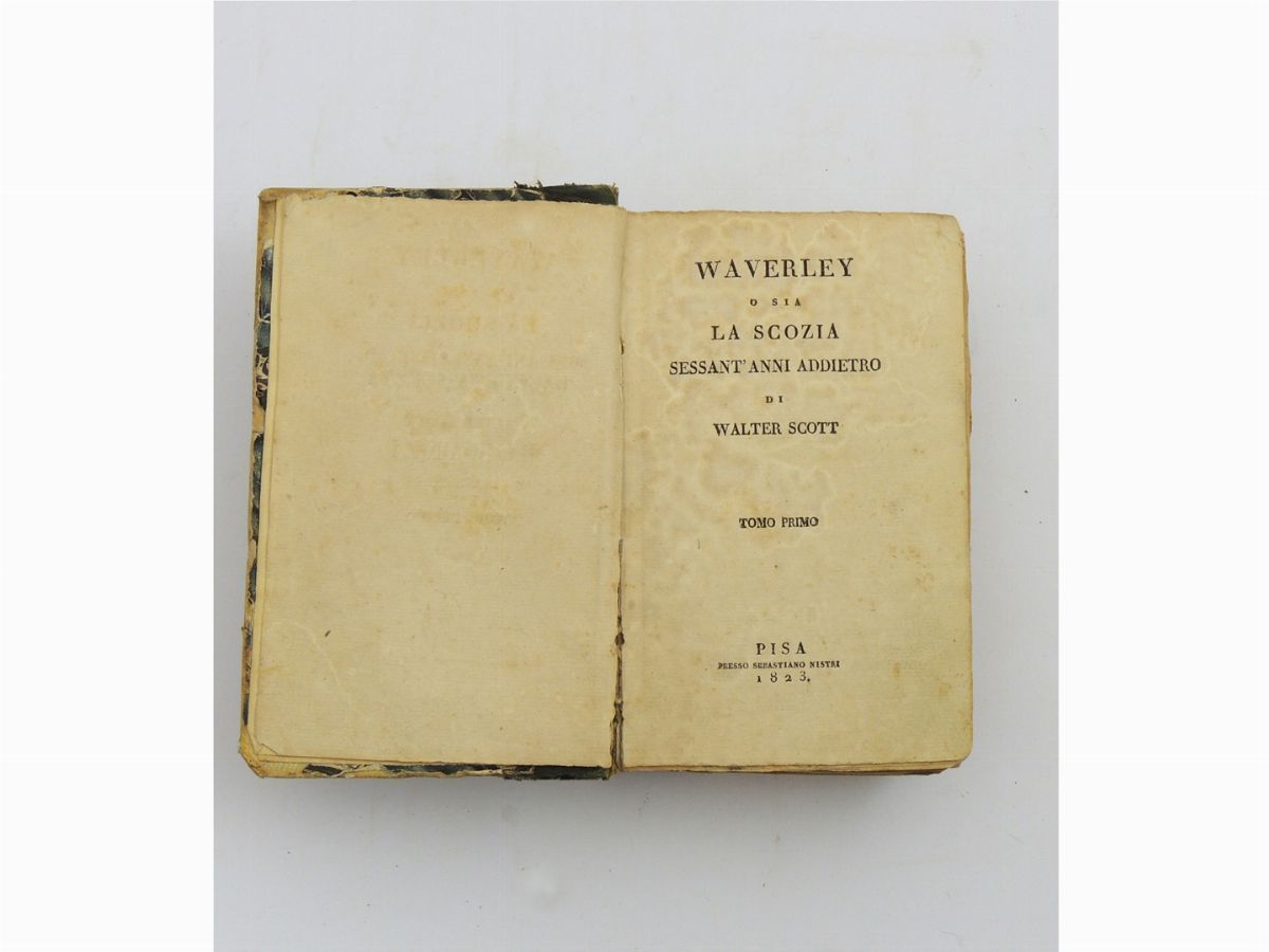 Lotto di Due Libri D'epoca di Walter Scott