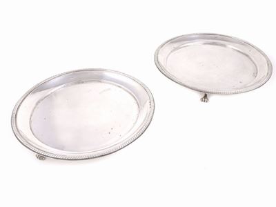 Coppia di Salver in Argento