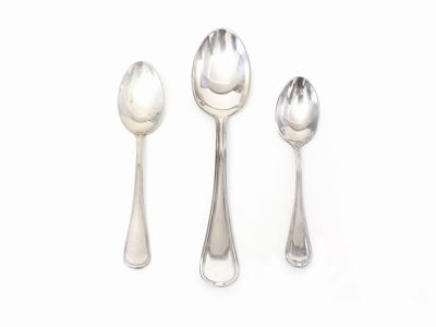 Miscellanea di Cucchiaini in Argento e Metallo Argentato