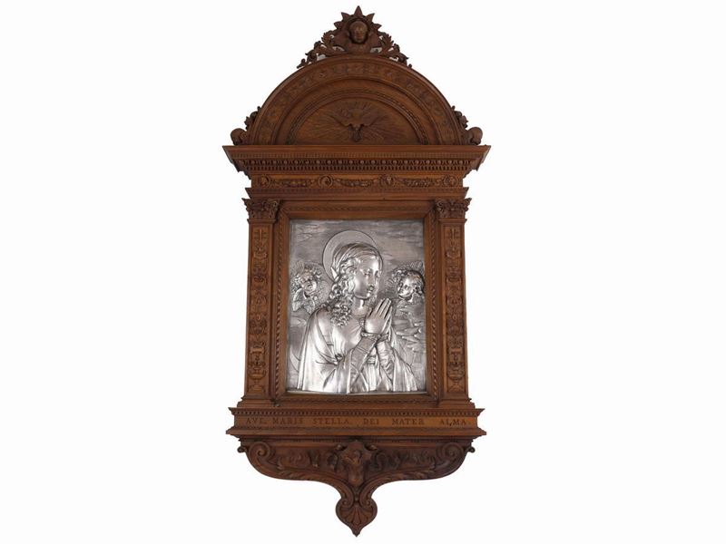 Adolfo Pieroni Pietro Casali e - Madonna in Preghiera tra Cherubini