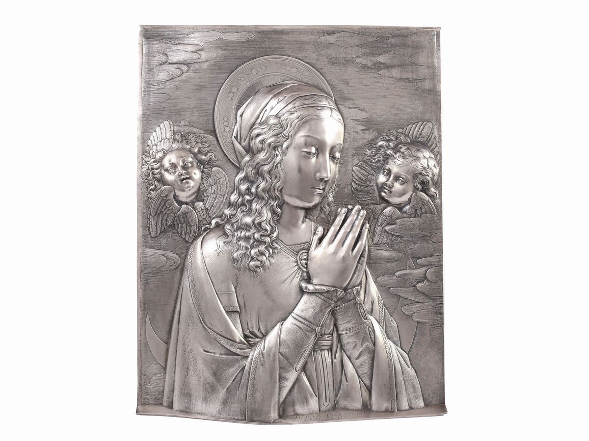 Adolfo Pieroni Pietro Casali e - Madonna in Preghiera tra Cherubini