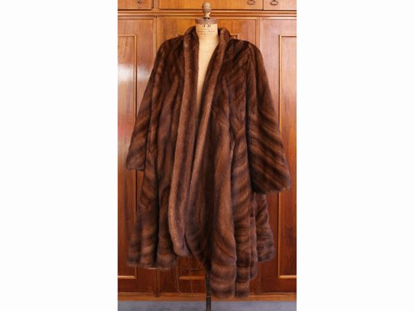 Brown mink fur coat, Angelo Danzi