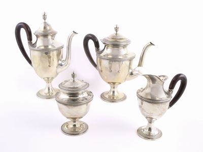 Servito da Te e Caffè in Argento Sterling 925 Settepassi Firenze