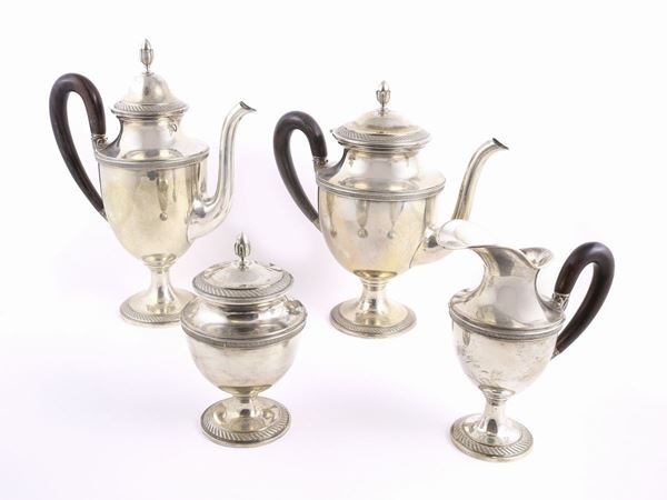 A Settepassi Florence sterling silver tea and coffe set