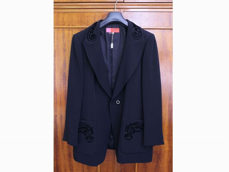 Lotto di Giacche in Viscosa e Lana Nera, Ungaro, Antonini e Burberry