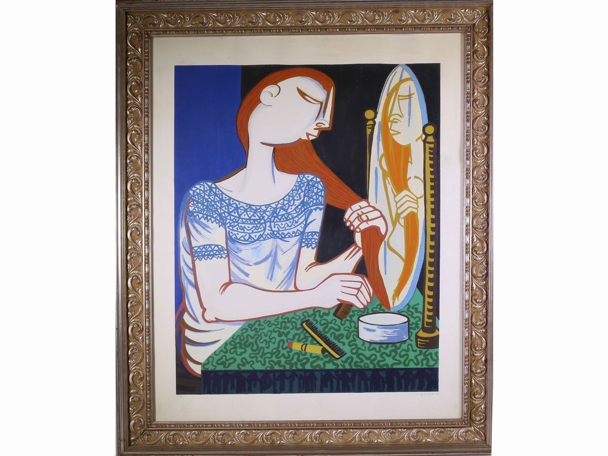 Giuseppe Migneco - Donna allo Specchio e gli Sposi