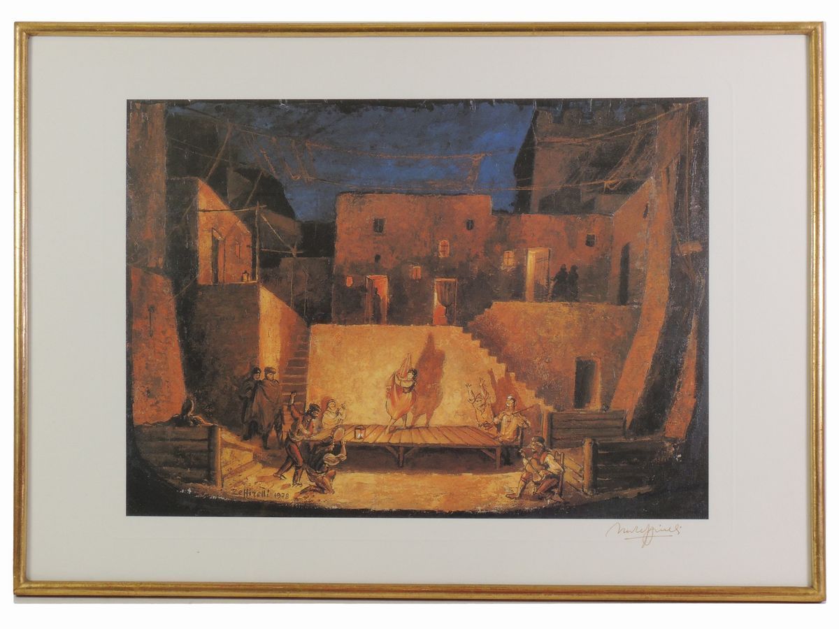 Franco Zeffirelli - Studi per Scenografie