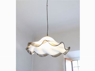 Lampada a Sospensione in Vetro Soffiato di Murano