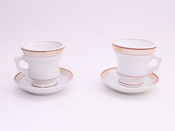 A set of twelve Ginori breakfast cup  (Italy, Ginori, late 19th century)  - Auction The Collector's House - Villa of the Azaleas in Florence - III - III - Maison Bibelot - Casa d'Aste Firenze - Milano