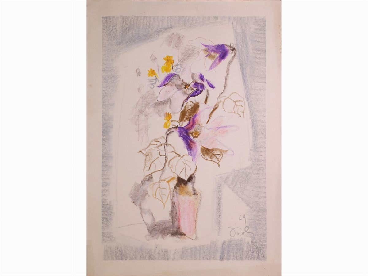 Bruno Paoli - Vaso di Fiori 1969 e Firenze 1968 (autunno)
