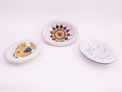 Serie di Ciotole da Antipasti in Terracotta Smaltata