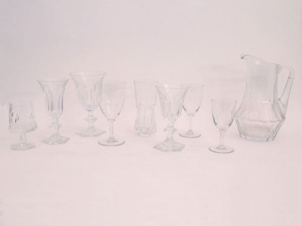 Two crystal glasses set