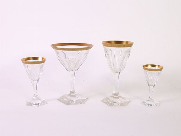 A crystal glass service  - Auction The Collector's House - Villa of the Azaleas in Florence - III - III - Maison Bibelot - Casa d'Aste Firenze - Milano