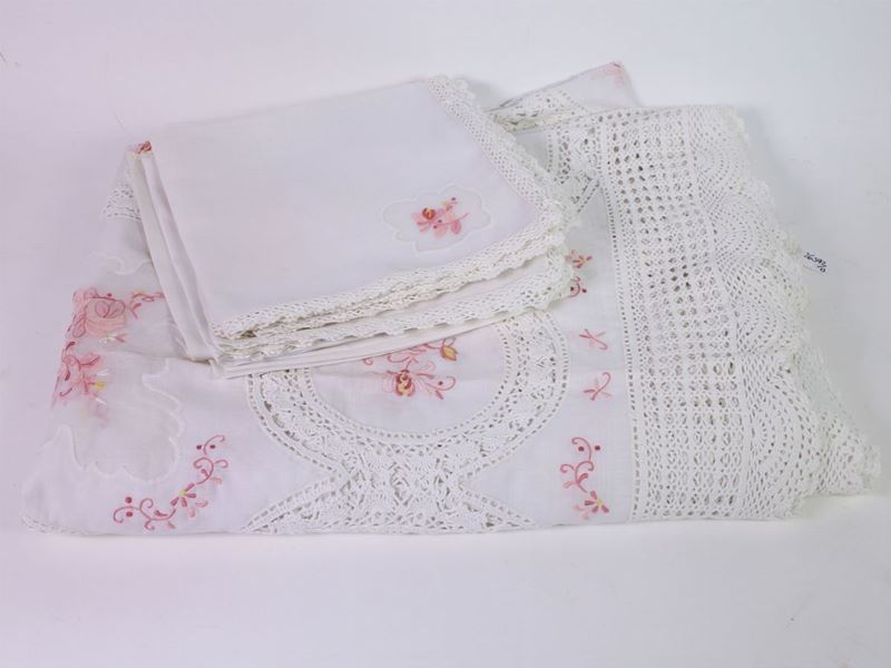 Tovaglia in Lino, Bisso e Cotone Bianco