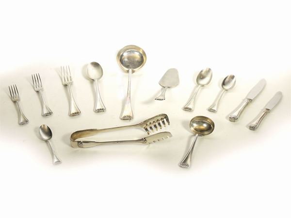 A Teghini Florence silver cutlery service