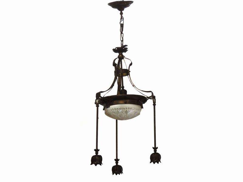 Piccolo Lampadario in Metallo
