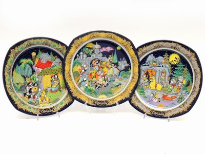 Serie di Tre Piatti in Porcellana Rosenthal