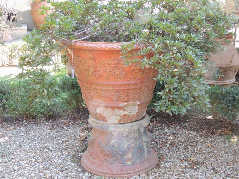 Grande Vaso in Terracotta Invetriata