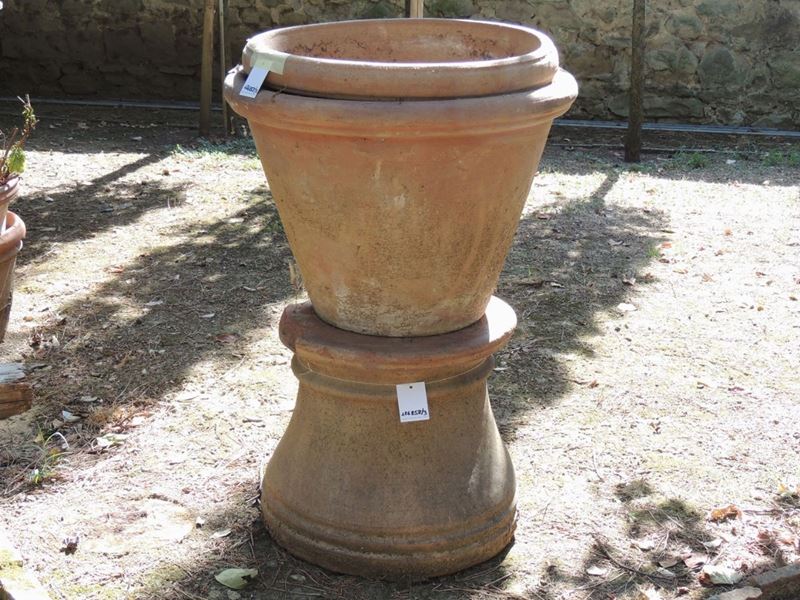 Tre Elementi D'epoca in Terracotta