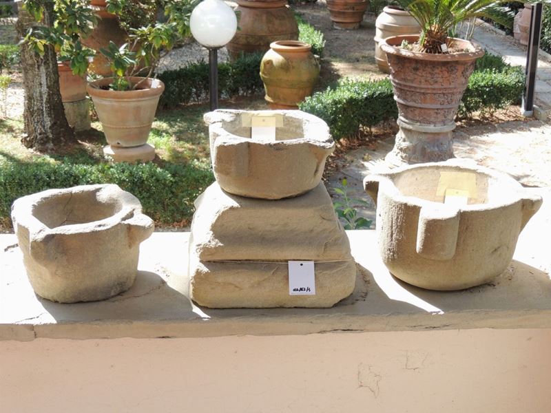Quattro Elementi in Pietra Serena