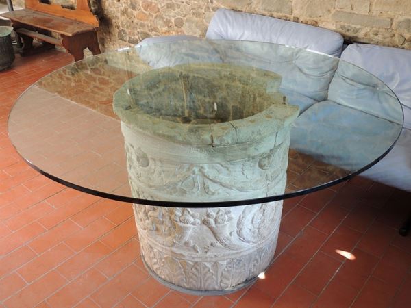 Pozzo scolpito in pietra d'Istria  (Veneto)  - Asta House Sale: Il Parco - Maison Bibelot - Casa d'Aste Firenze - Milano