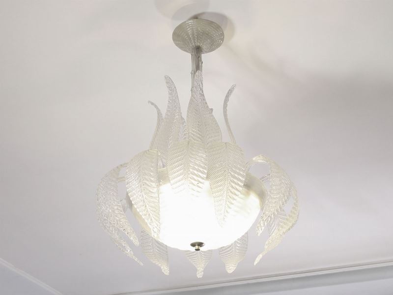 Lampadario in Vetro Soffiato di Murano