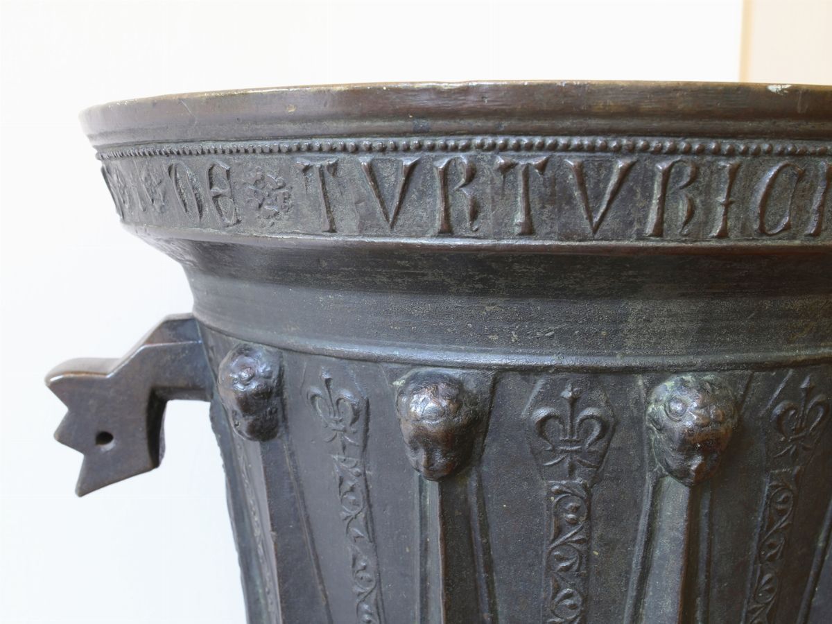 Antonellus De Turturichi - Monumentale Mortaio in Bronzo, 1484