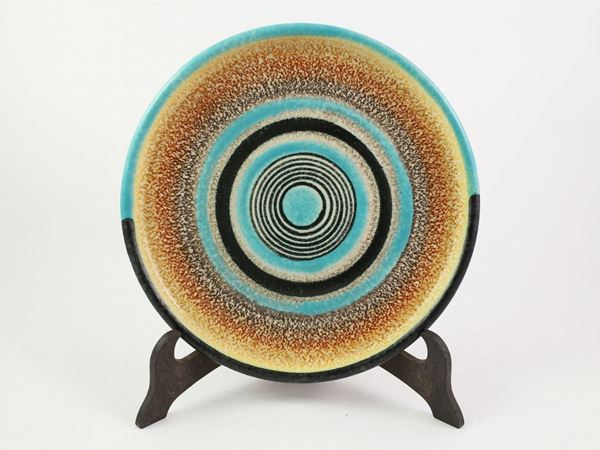 NIKOLAJ DIULGHEROFF - A ceramic plate