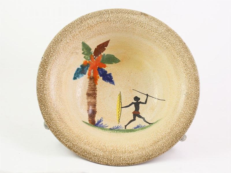Alzata Coloniale in Ceramica Ceramiche Artistiche Savonesi