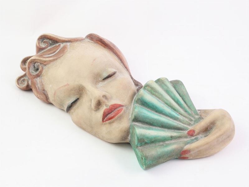 Placca Ad Altorilievo in Ceramica