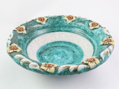 Centrotavola in Terracotta Smaltata