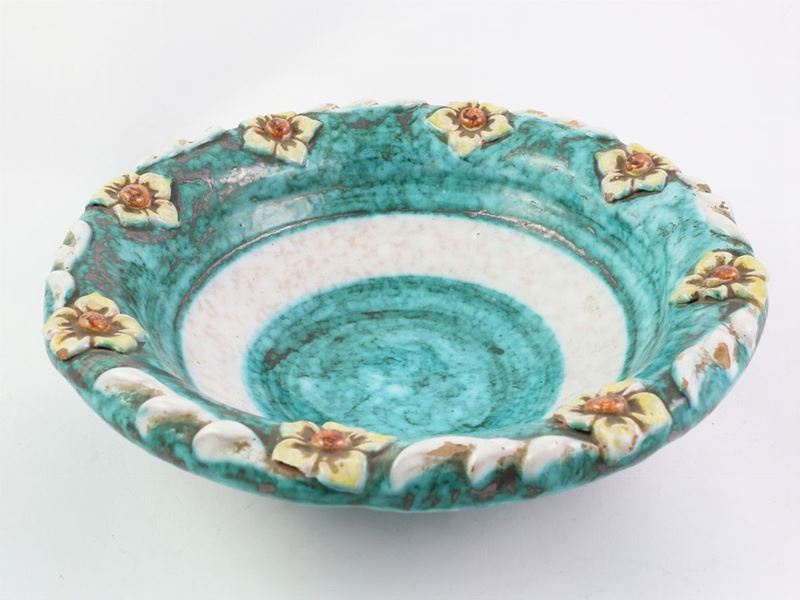 Centrotavola in Terracotta Smaltata