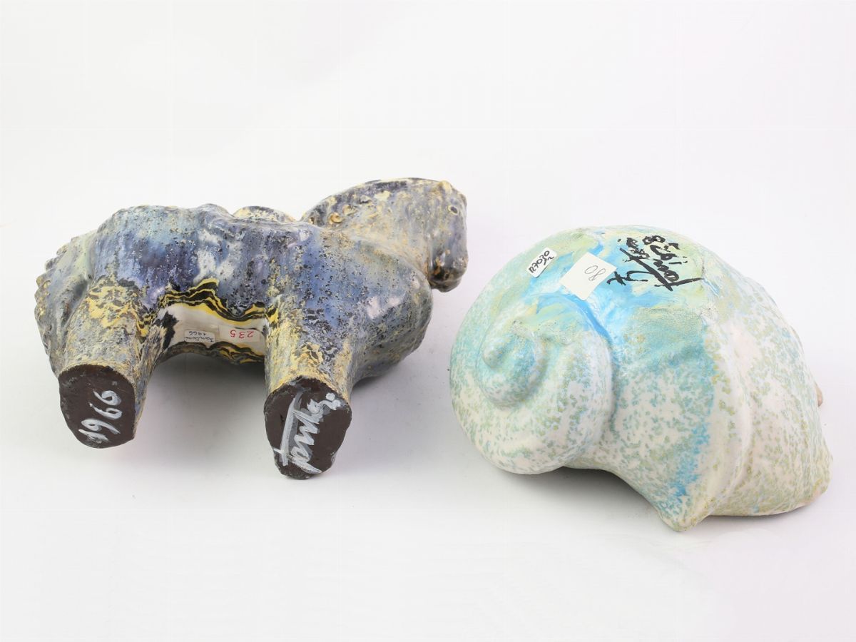 Marcello Fantoni - Candeliere in Ceramica 1966