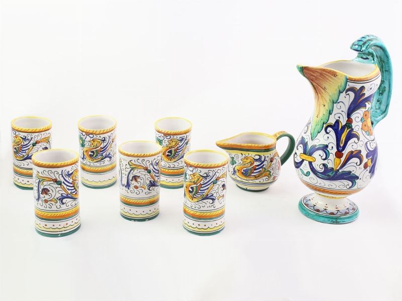 Set da Bibita in Terracotta Smalata