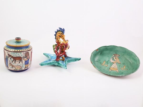 Three ceramic items