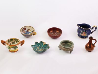 Lotto di Piccoli Oggetti in Ceramica
