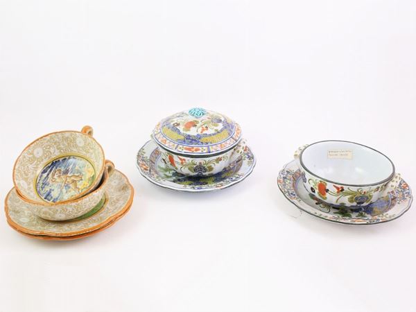 Four ceramic cups