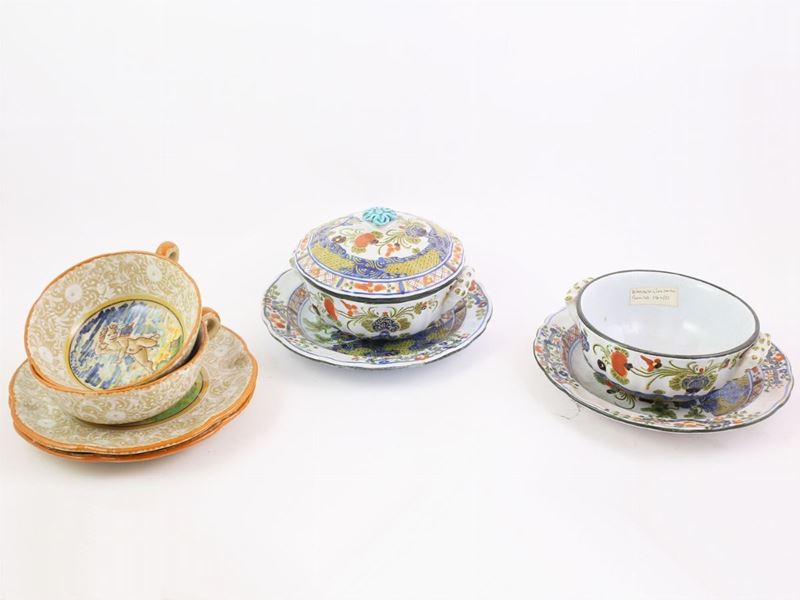 Quattro Tazze Ini Ceramica