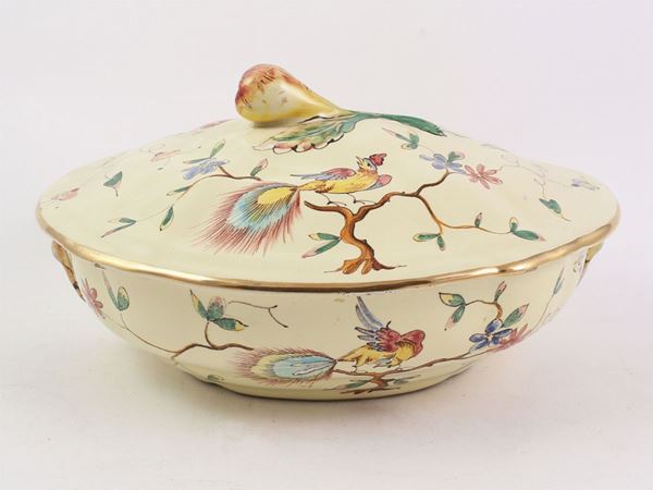 A ceramic vegetable bowl  (Alfredo Santarelli, Fifties)  - Auction The Collector's House - Villa of the Azaleas in Florence - IV - IV - Maison Bibelot - Casa d'Aste Firenze - Milano