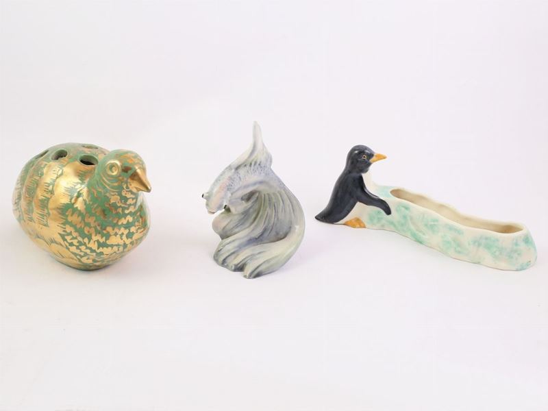 Tre Ceramiche Animalier